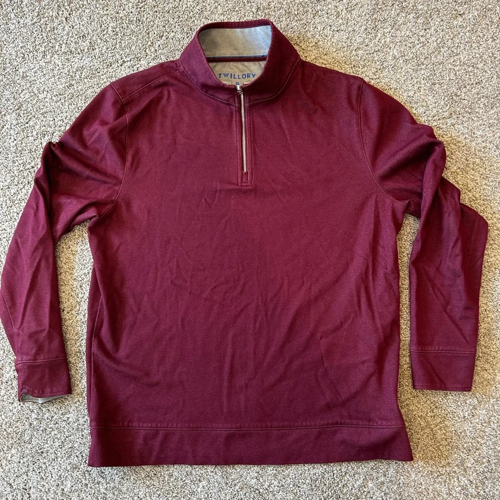 NWOT Twillory performance fabric 1/4 zip pullover. Lightweight. Work. Golf. XL - Picture 4 of 14